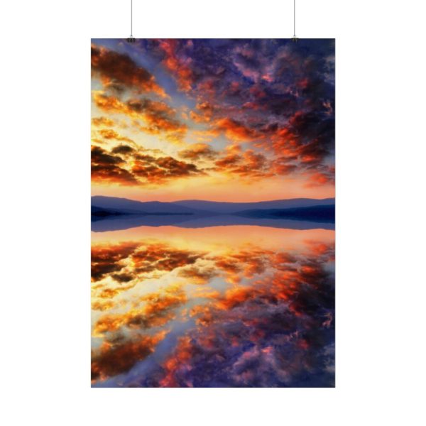92411-11.jpg Water Reflection Sunset Poster