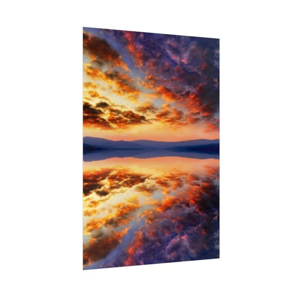 92411-12.jpg Water Reflection Sunset Poster