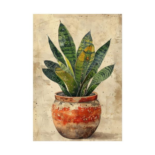 92411-130.jpg Snake Plant In Pot Art Poster