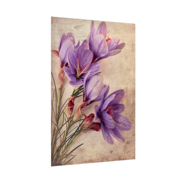 92411-187.jpg Saffron Flower Grunge Poster