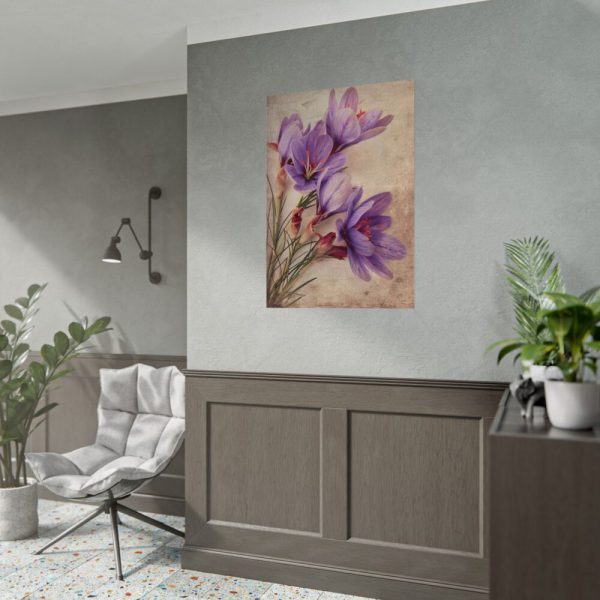 92411-189.jpg Saffron Flower Grunge Poster
