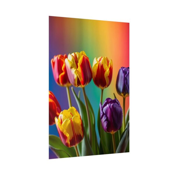 92411-197.jpg Rainbow Tulips Poster