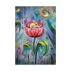 Tulip Flower and Mouse at Night Poster