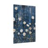 Blue Jean Embroidered Daises Poster