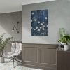 Blue Jean Embroidered Daises Poster