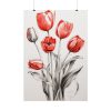 92411-251.jpg Sketch Art Tulips I Poster
