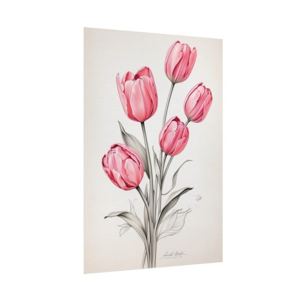 92411-257.jpg Sketch Art Tulips II Poster