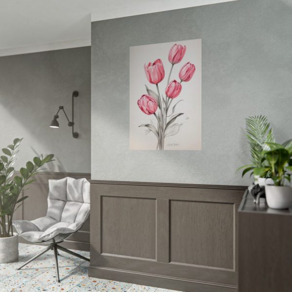 92411-259.jpg Sketch Art Tulips II Poster