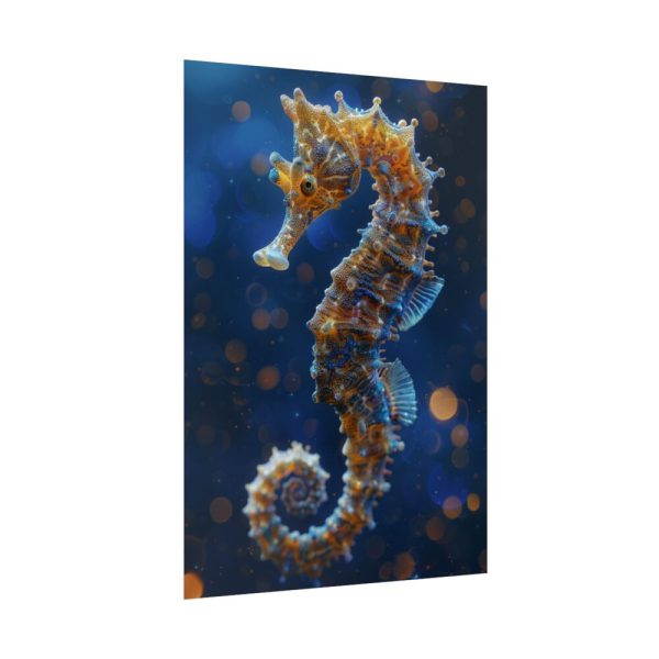 Seahorses in Ocean Water Poster