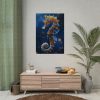 Seahorses in Ocean Water Poster