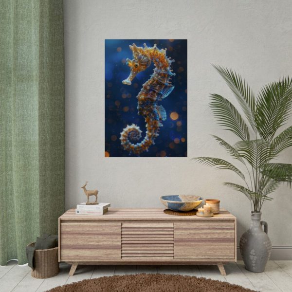 Seahorses in Ocean Water Poster