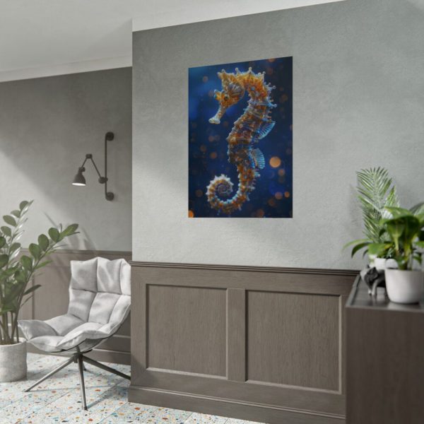 Seahorses in Ocean Water Poster