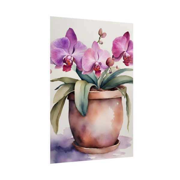 92411-272.jpg Orchid Flowers In Pot Poster