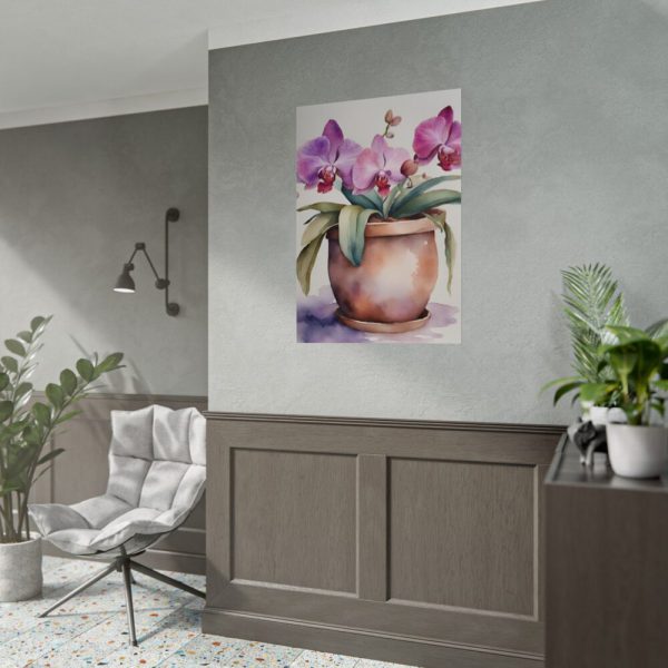 92411-274.jpg Orchid Flowers In Pot Poster