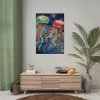 Christmas Jellyfish Nautical Poster