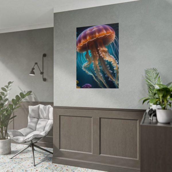 Jellyfish In An Aquarium Poster