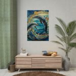 Dolphin Art Print Poster - Image 9