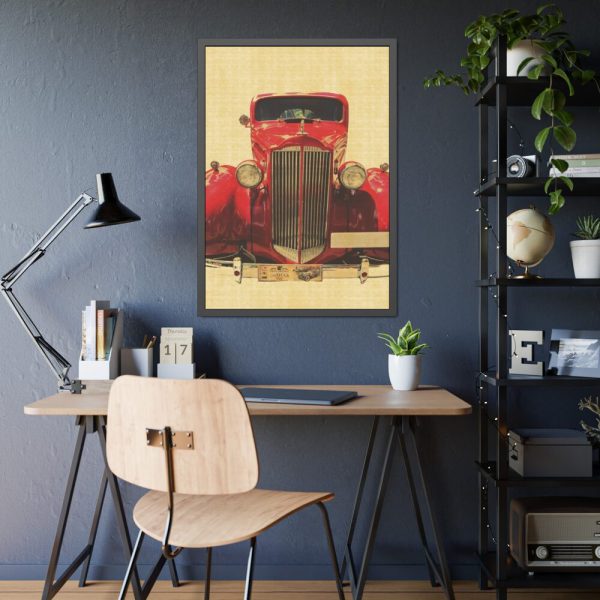 93830-10.jpg Car Vintage Red Framed Poster