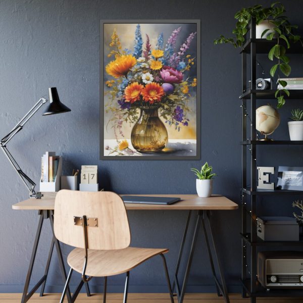 93830-106.jpg Wildflowers Still Life Art Framed Poster