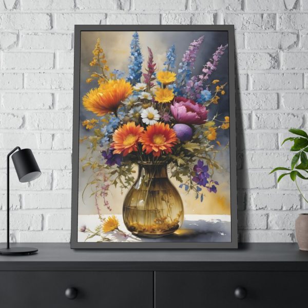 93830-107.jpg Wildflowers Still Life Art Framed Poster