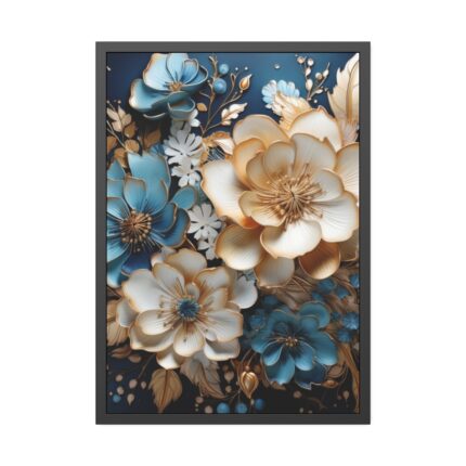 Paper Flowers Framed Poster