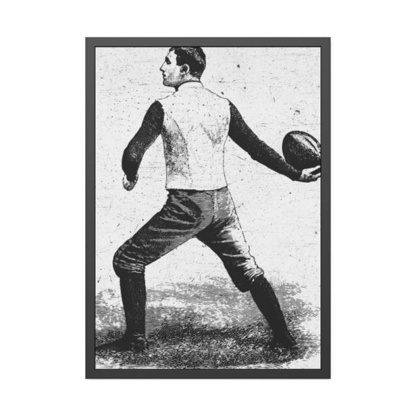 93830-12.jpg Vintage Football Player Framed Poster