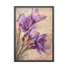 93830-124.jpg Saffron Flower Grunge Framed Poster