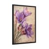 93830-125.jpg Saffron Flower Grunge Framed Poster