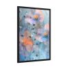Blue Watercolor Flowers Framed Poster