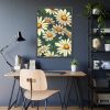 93830-158.jpg Seamless Daisy Flower Pattern Framed Poster
