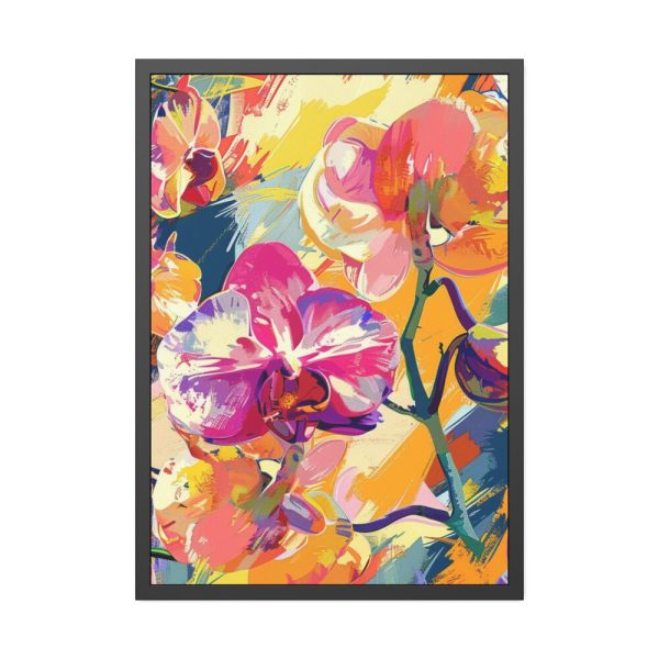 Seamless Orchid Framed Poster