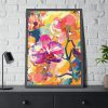 Seamless Orchid Framed Poster
