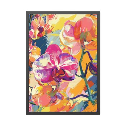 Seamless Orchid Framed Poster