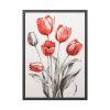 93830-176.jpg Sketch Art Tulips I Framed Poster