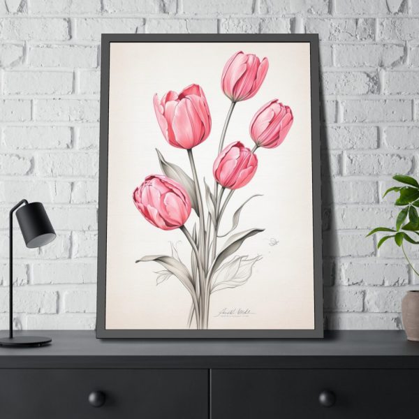 93830-183.jpg Sketch Art Tulips II Framed Poster