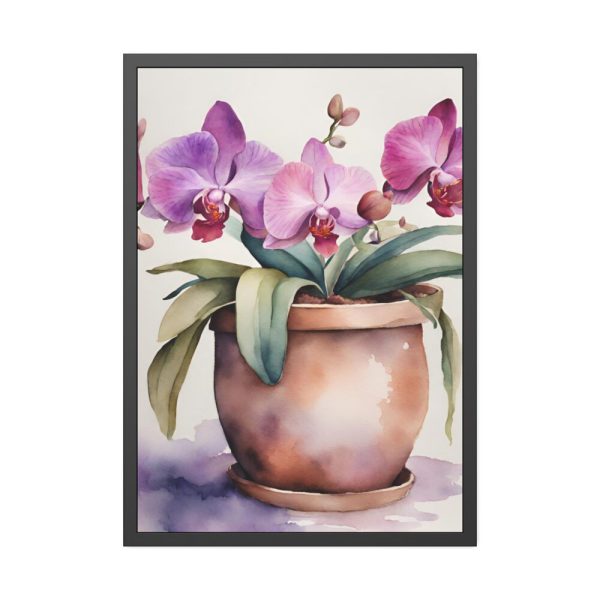 93830-192.jpg Orchid Flowers In Pot Framed Poster