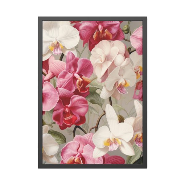 93830-196.jpg Vintage Orchid Seamless Framed Poster