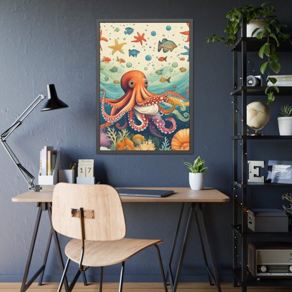 93830-206.jpg Whimsical Octopus Framed Poster