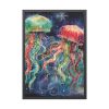 93830-212.jpg Christmas Jellyfish Nautical Framed Poster