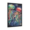93830-213.jpg Christmas Jellyfish Nautical Framed Poster