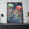 93830-215.jpg Christmas Jellyfish Nautical Framed Poster