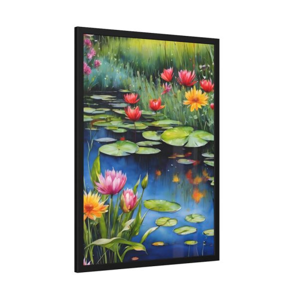 93830-225.jpg Water Lily Flowers Framed Poster