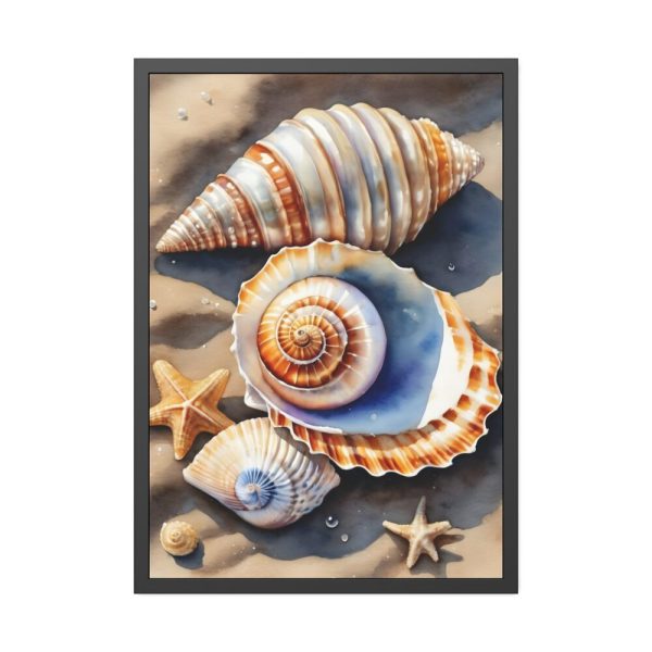 93830-236.jpg Starfish Sand Beach Art Framed Poster
