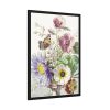 Bouquet of Flowers With a Butterfly Framed Poster
