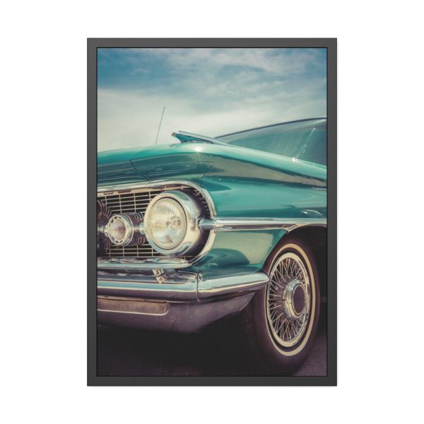 Close Up of a Vintage Car Framed Poster