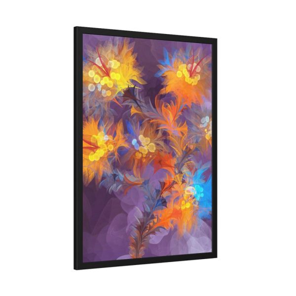 93830-73.jpg Abstract Flower Design Framed Poster