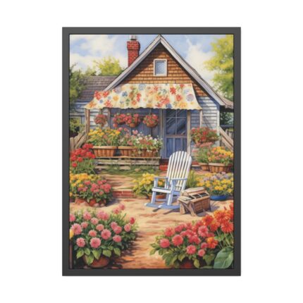 Country Garden Home Art Framed Poster