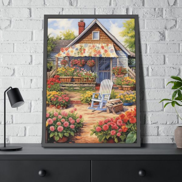 93830-99.jpg Country Garden Home Art Framed Poster