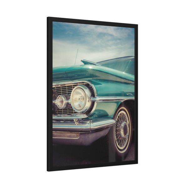 Close Up of a Vintage Car Framed Poster