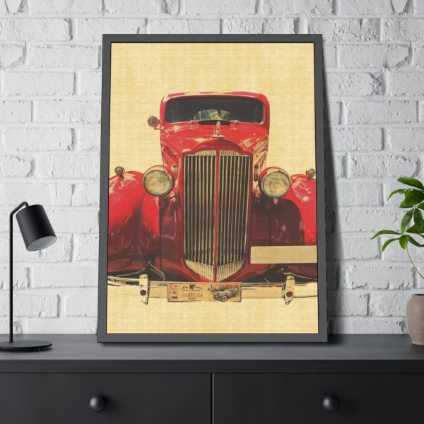 93831-11.jpg Car Vintage Red Framed Poster